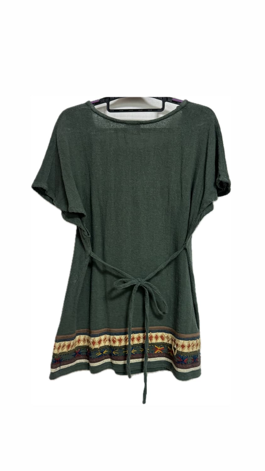 모리 자수 반소매 탑 상품이미지2