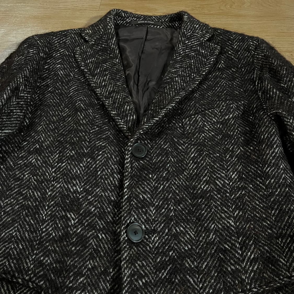 [100] 딸리아또레 헤링본 알파카 코트 상품이미지2