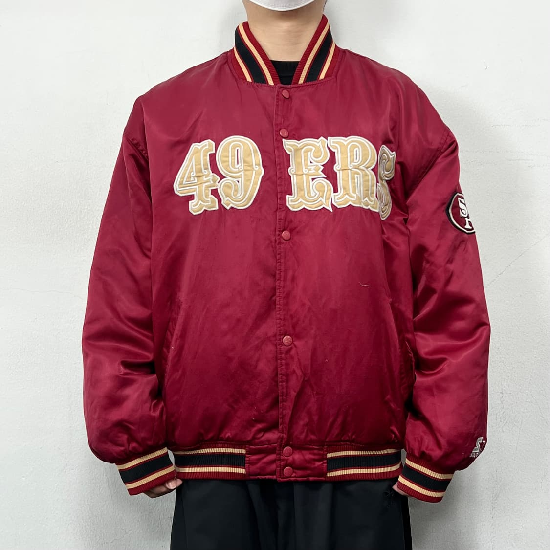 스타터 NFL 샌프란시스코 스타디움 바시티 자켓 상품이미지2