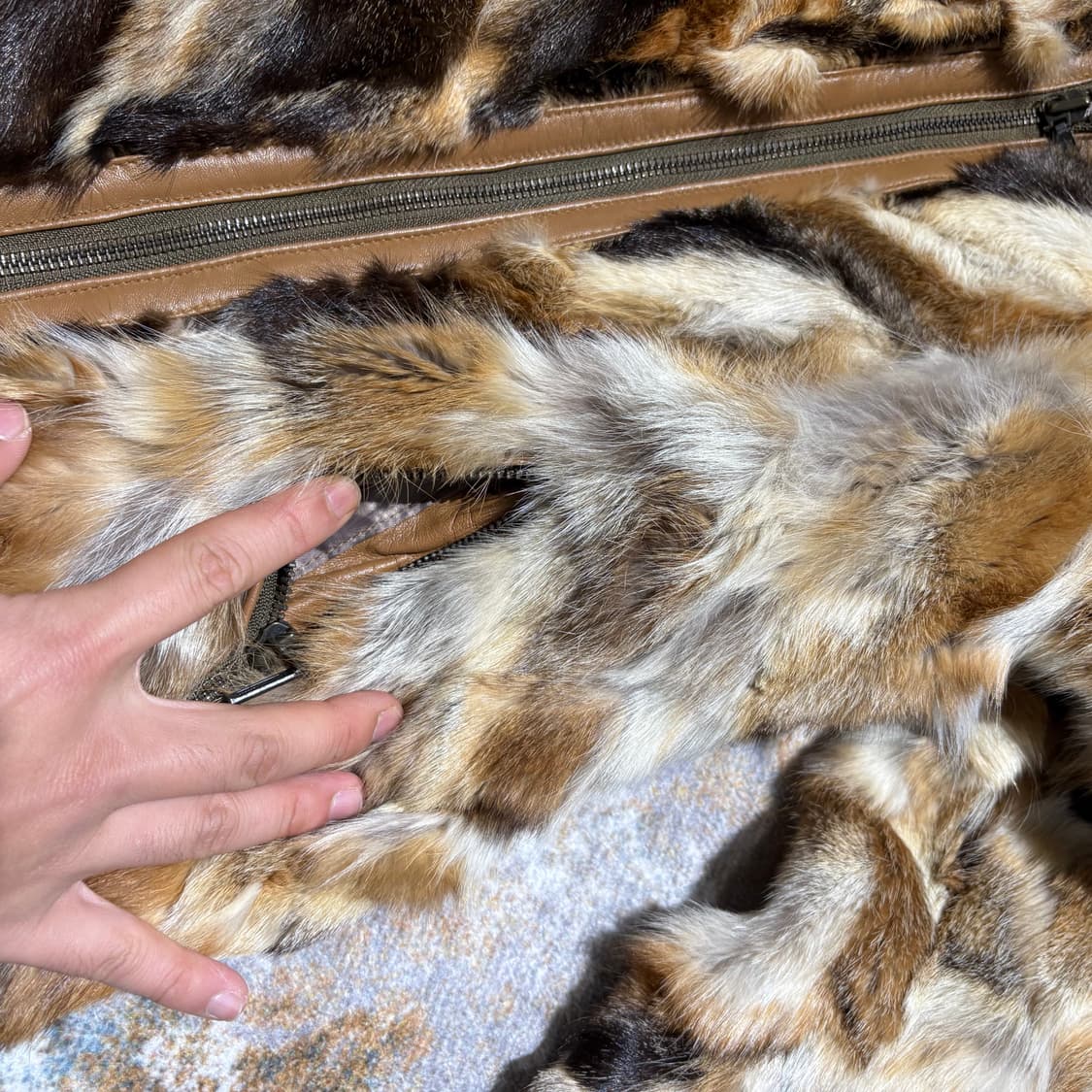 일본빈티지 양가죽 밍크퍼 자켓 상품이미지6