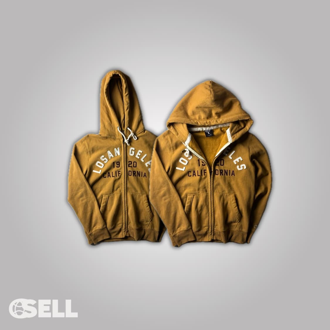 후아유 브라운 후드집업 상품이미지2