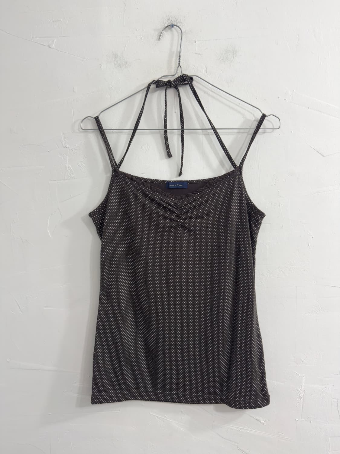 brown dot sleeveless 상품이미지3