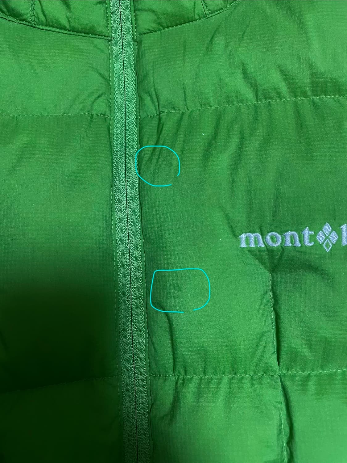 몽벨 네이지 다운 그린 L사이즈 상품이미지8
