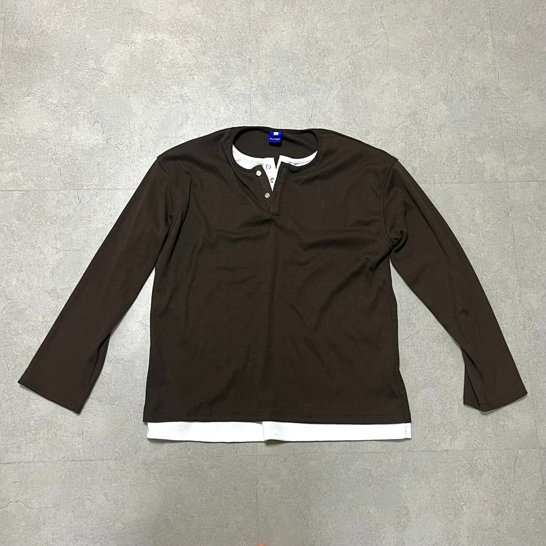 딥브라운 레이어드 티 상품이미지4