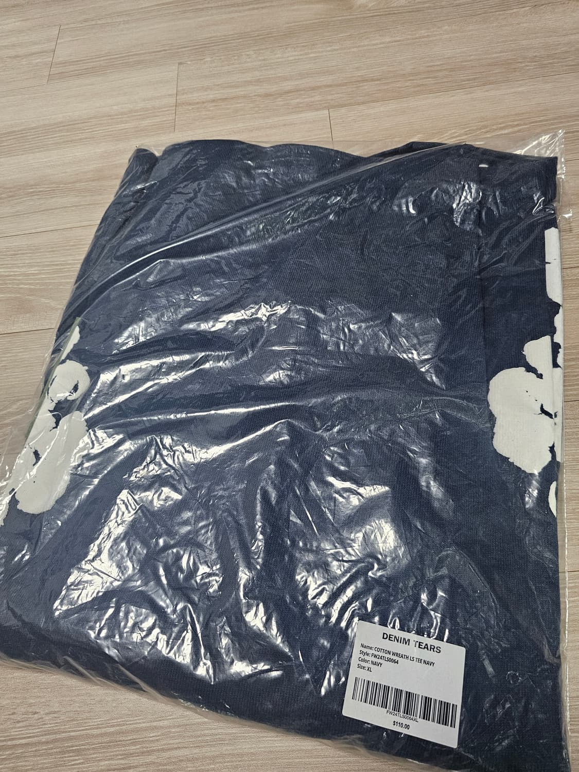 데님티어스 코튼리쓰 롱슬리브 네이비 xl 새상품 상품이미지1