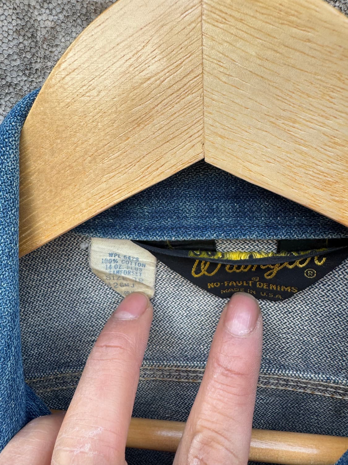 70~80s 랭글러 빈티지 126mj 웨스턴 데님 트러커 자켓 38 상품이미지7