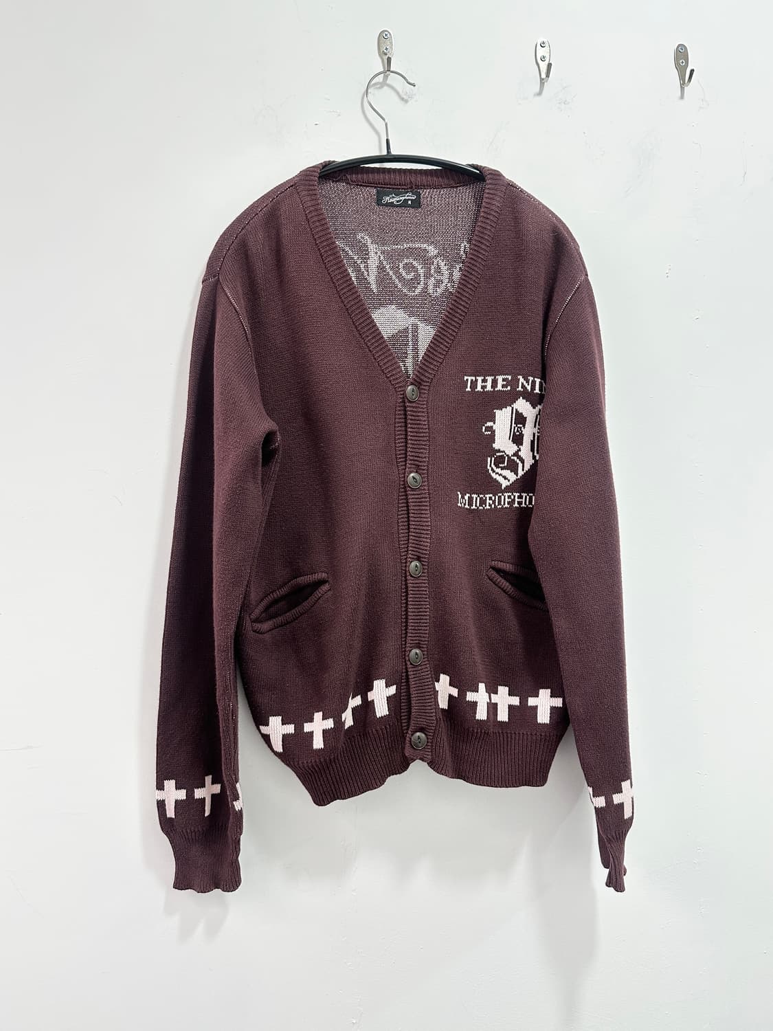 NINE MICROPHONES cross detail cardigan  상품이미지3