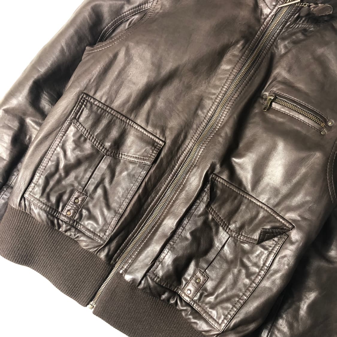 디젤 램스킨 레더자켓  상품이미지6