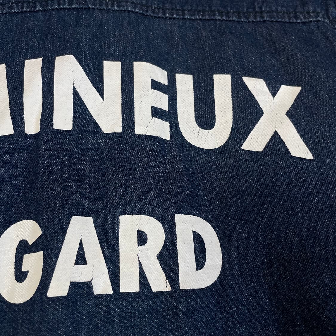 플라스틱 아일랜드 견장 스터드 데님 미디 원피스 S 상품이미지5