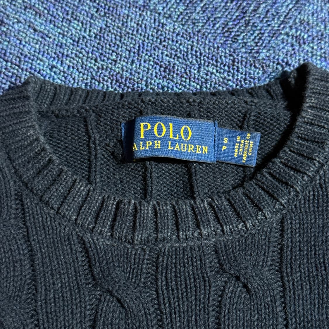 폴로 랄프로렌 네이비 케이블 니트 상품이미지3