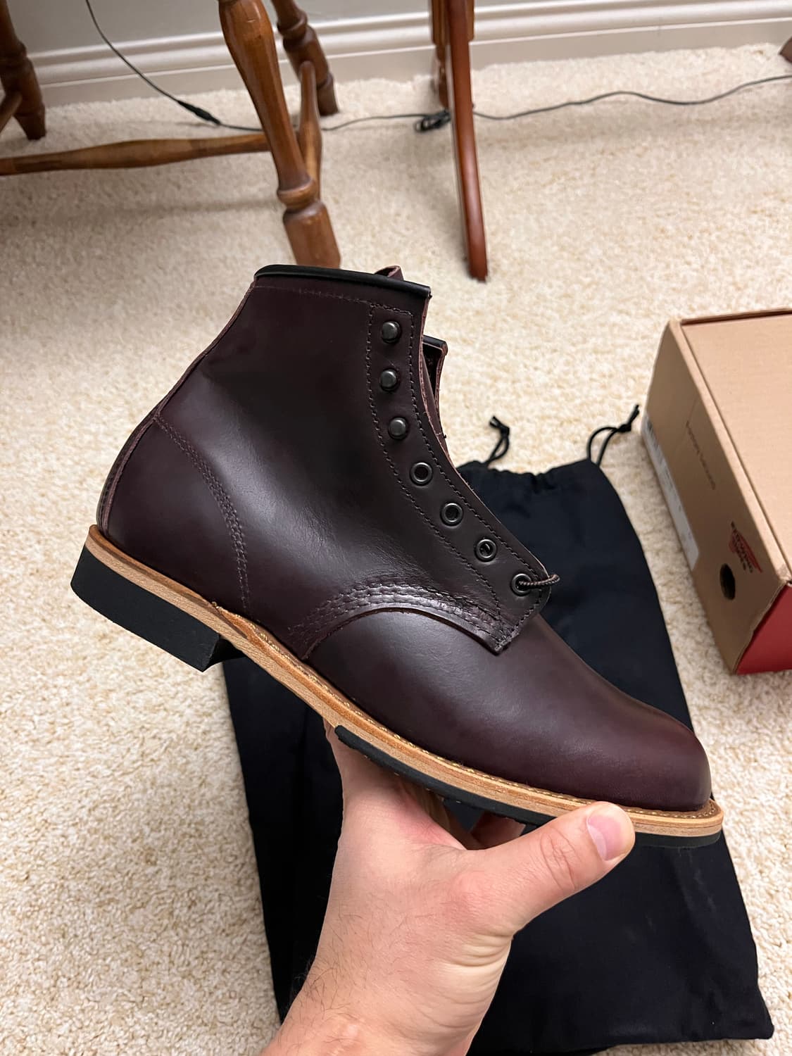 레드윙 9419 벡맨 신형 블랙체리 (8D) - 상태 좋아요  상품이미지3