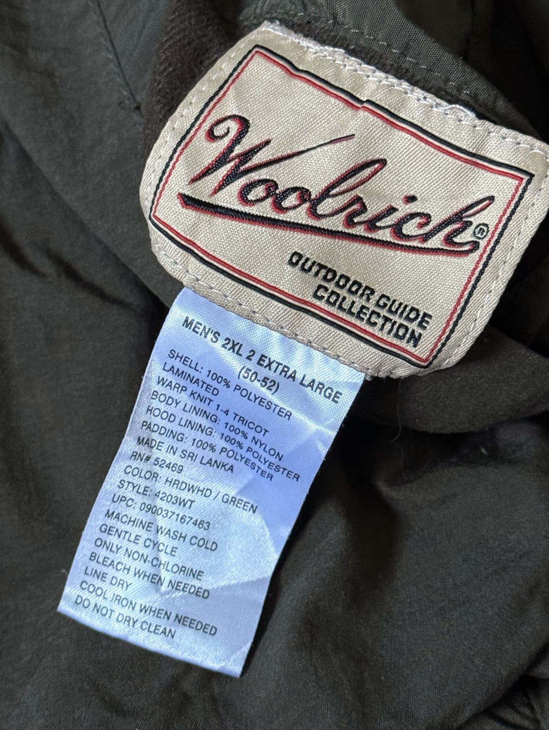 울리치 리버시블 리얼트리 올리브 점퍼 자켓 (110) 상품이미지7