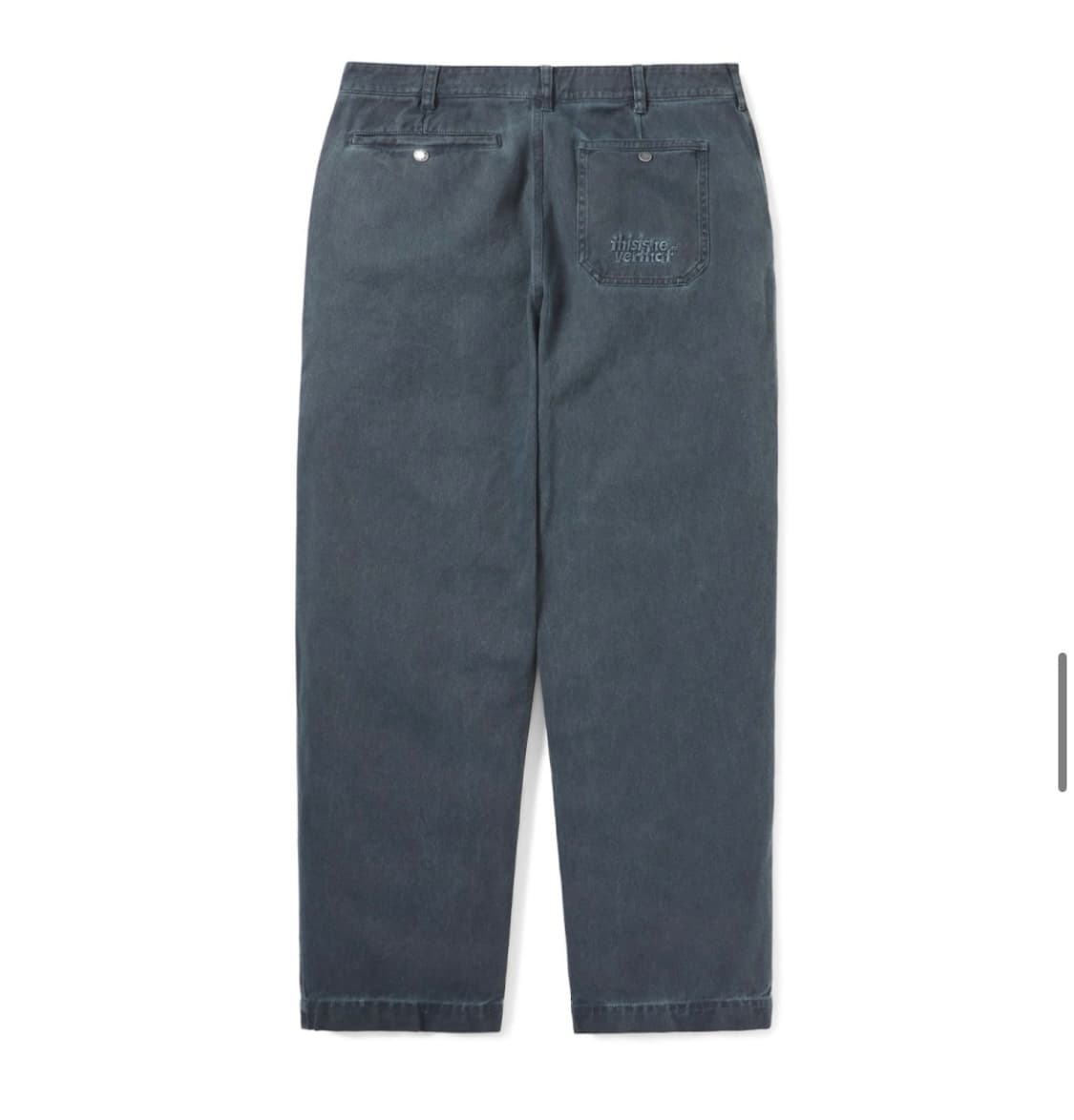 [디스이즈네버뎃]OL Overdyed pant Washed Navy_S 상품이미지6