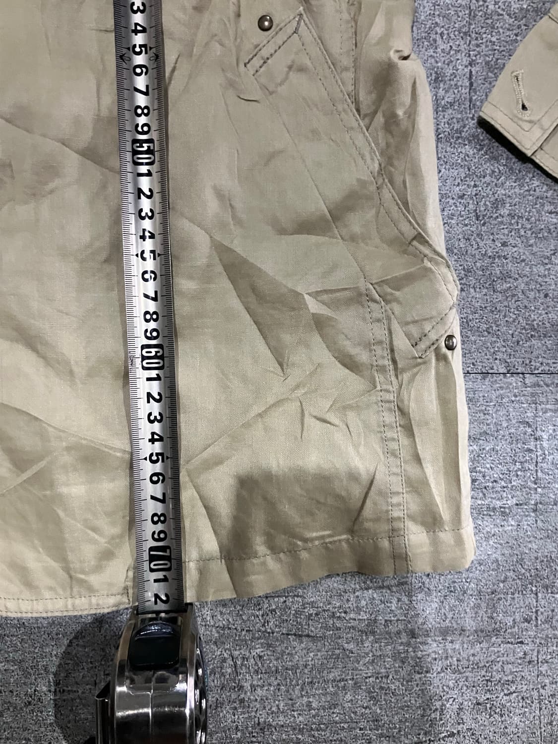 일본빈티지 Gracefuldays 올드스쿨아메카지 포켓지퍼 사파리야상자켓 상품이미지3