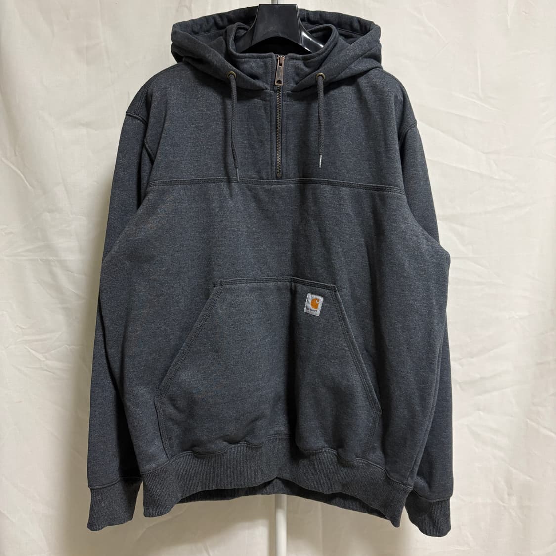 (민트급) 칼하트 레인디펜더 헤비웨이트 하프집업 후드 / 카본히터, L 상품이미지1