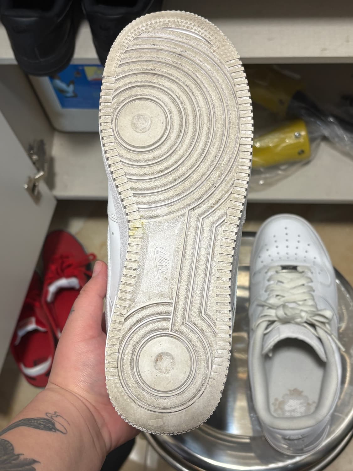 나이키 에어 포스1 화이트 260 상품이미지4