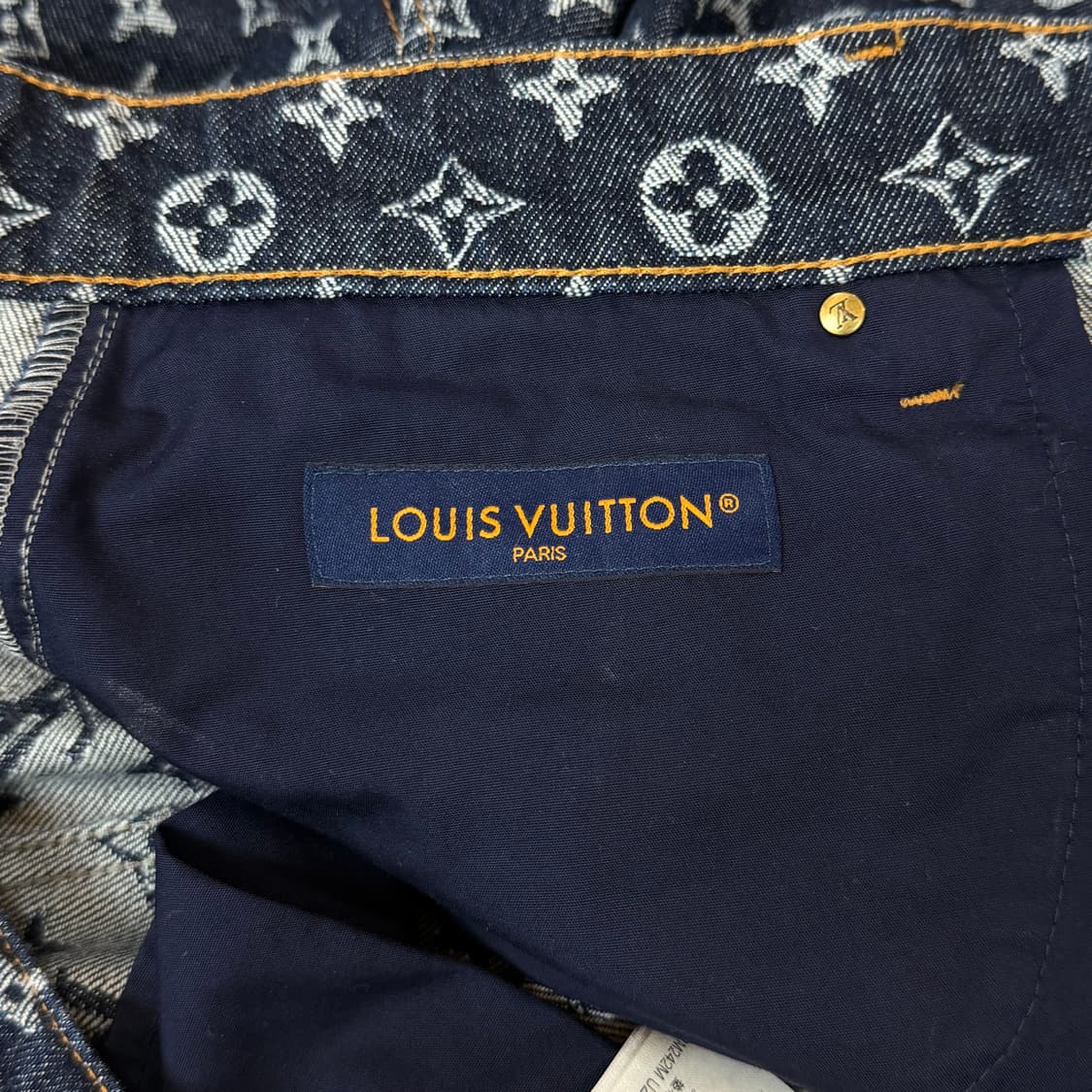 [리오브] 루이비통 모노그램 자카드 스케이트 데님 팬츠 상품이미지4