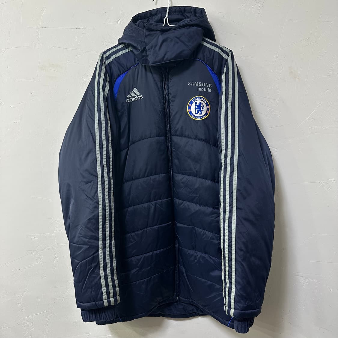 (100) 아디다스 첼시 패딩 점퍼 네이비 상품이미지1