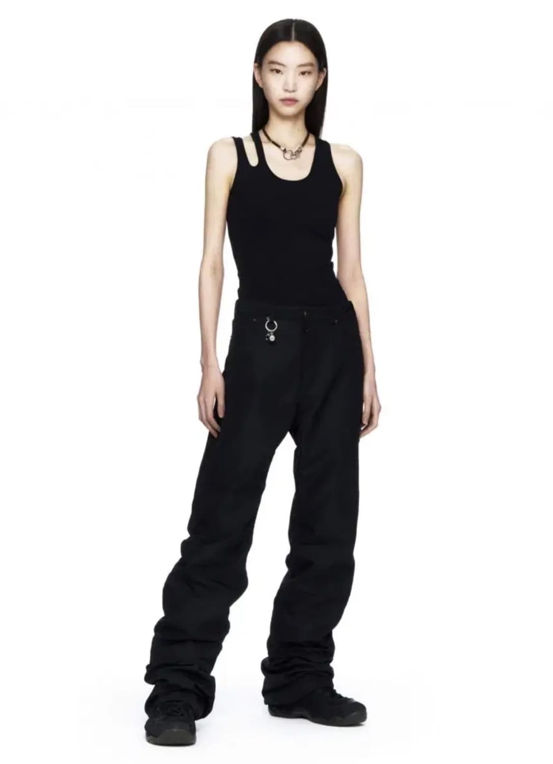 세이지가세이지 3way레더목걸이 브라운 유니섹스트랩링파이프초커가죽갈색아워 상품이미지4