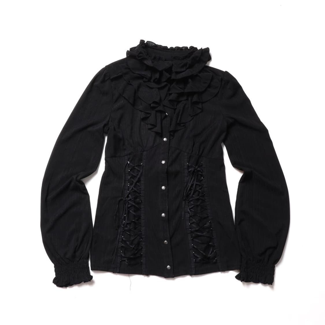 오즈 온 Ozz On Frill Button Up Shirt   상품이미지1