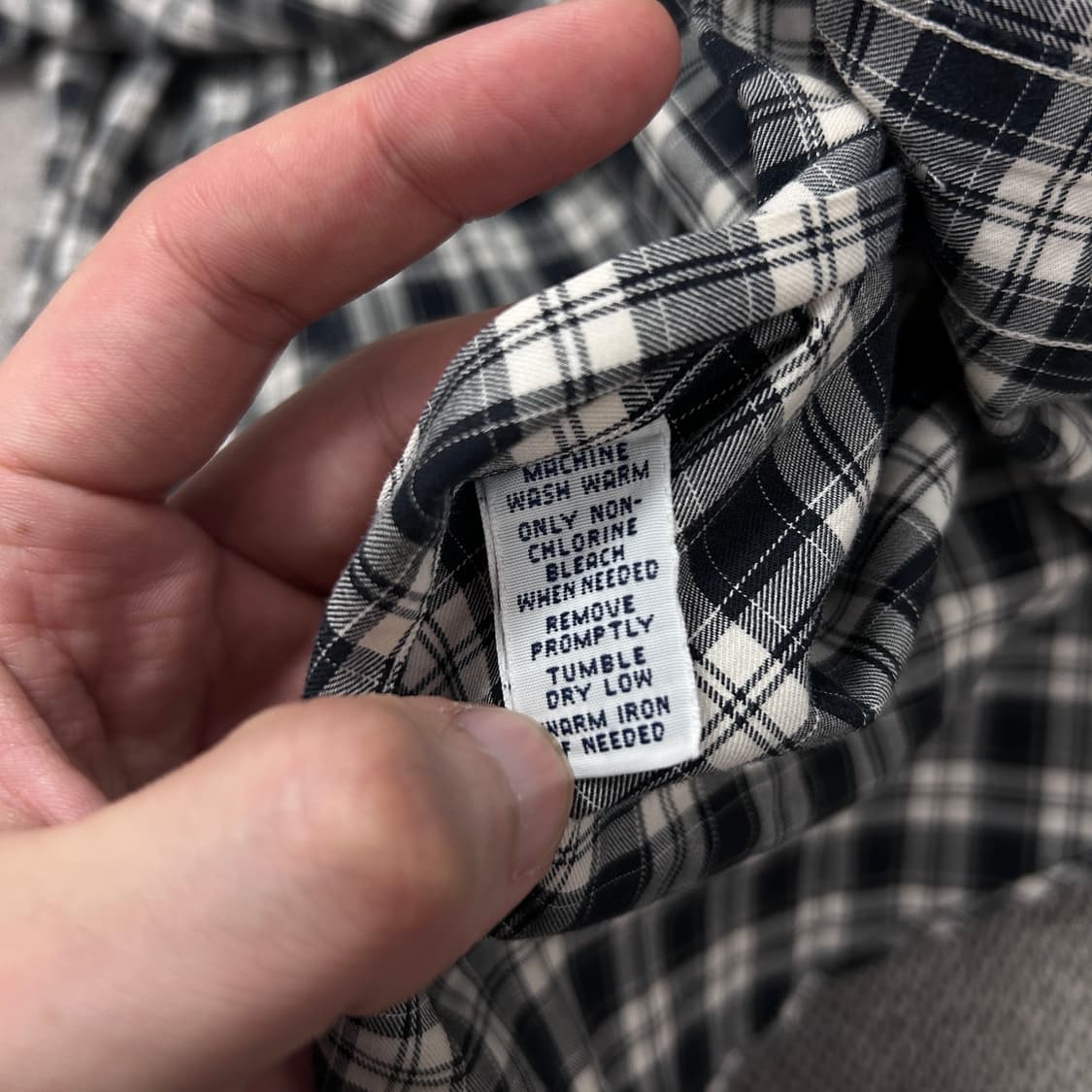 폴로 클래식핏 투포켓 오버사이즈 체크셔츠(L) 상품이미지3