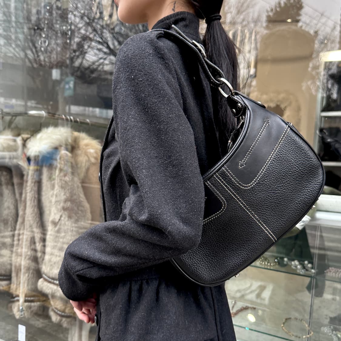 00s 카파치 이태리 가죽 애로우 가방 상품이미지1