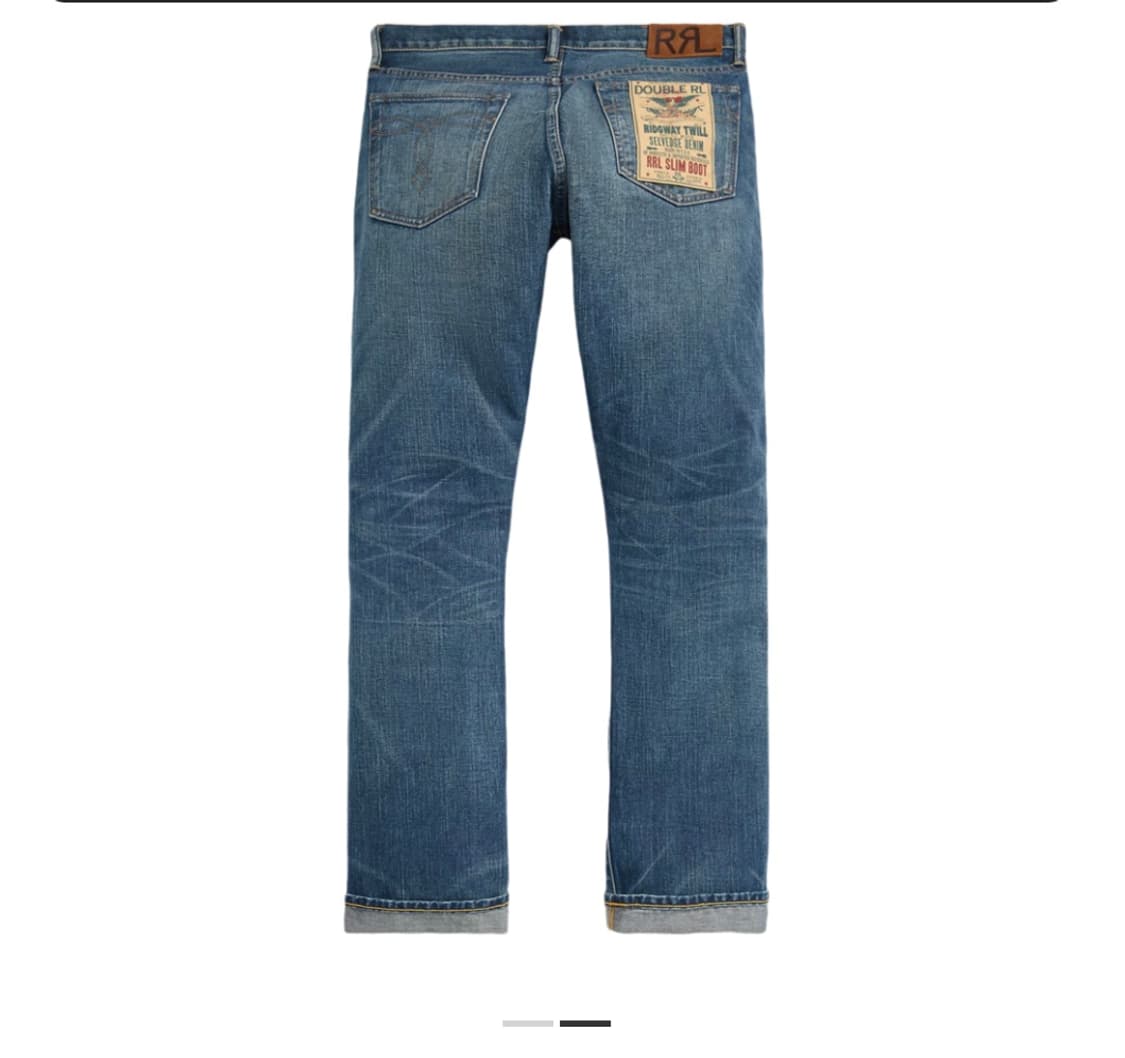 더블알엘 슬림 부츠 서튼 리페어드 셀비지 진 서튼 워시 31 상품이미지2