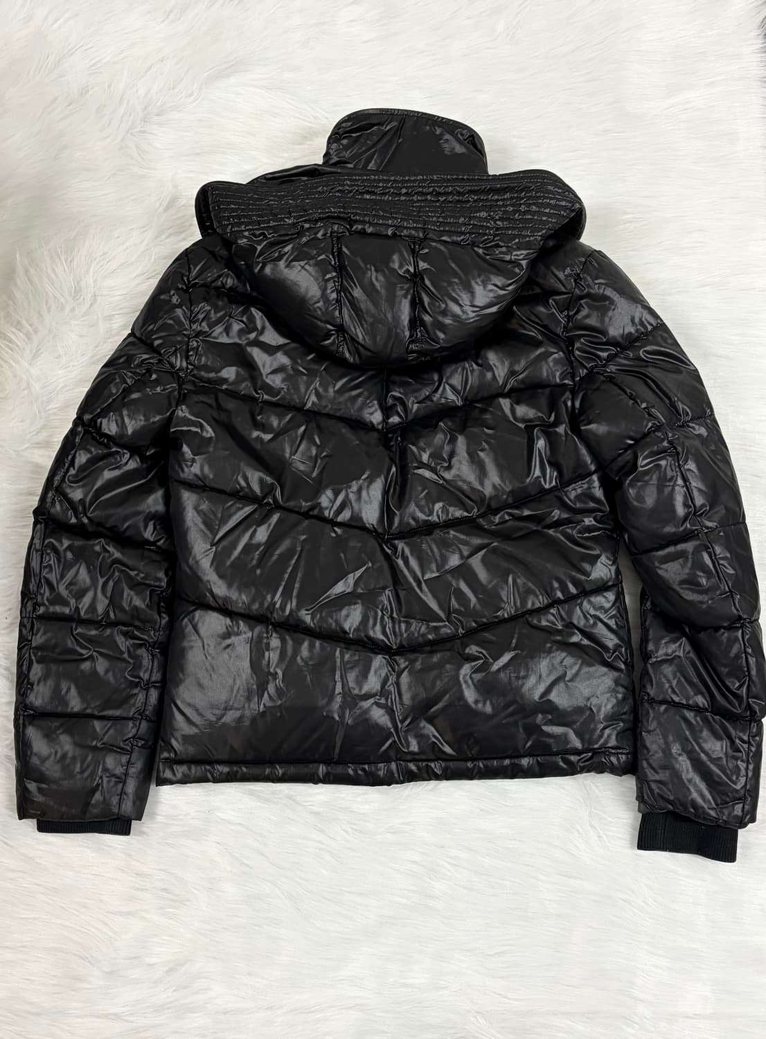 00s 하이넥 유광 패딩 락시크 펑크 오피움 y2k 상품이미지6