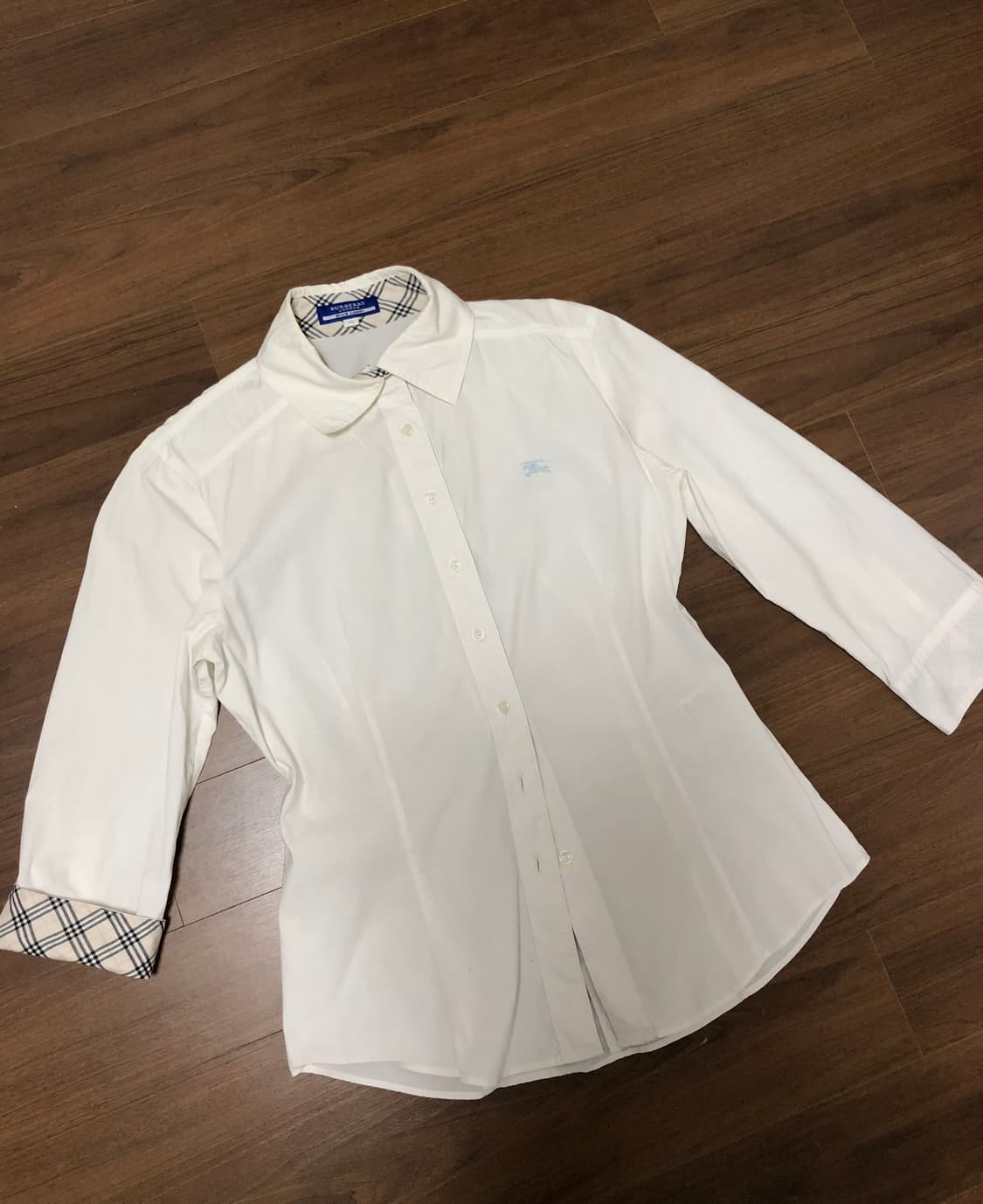 버버리 블루라벨 화이트 7부 셔츠 상품이미지2