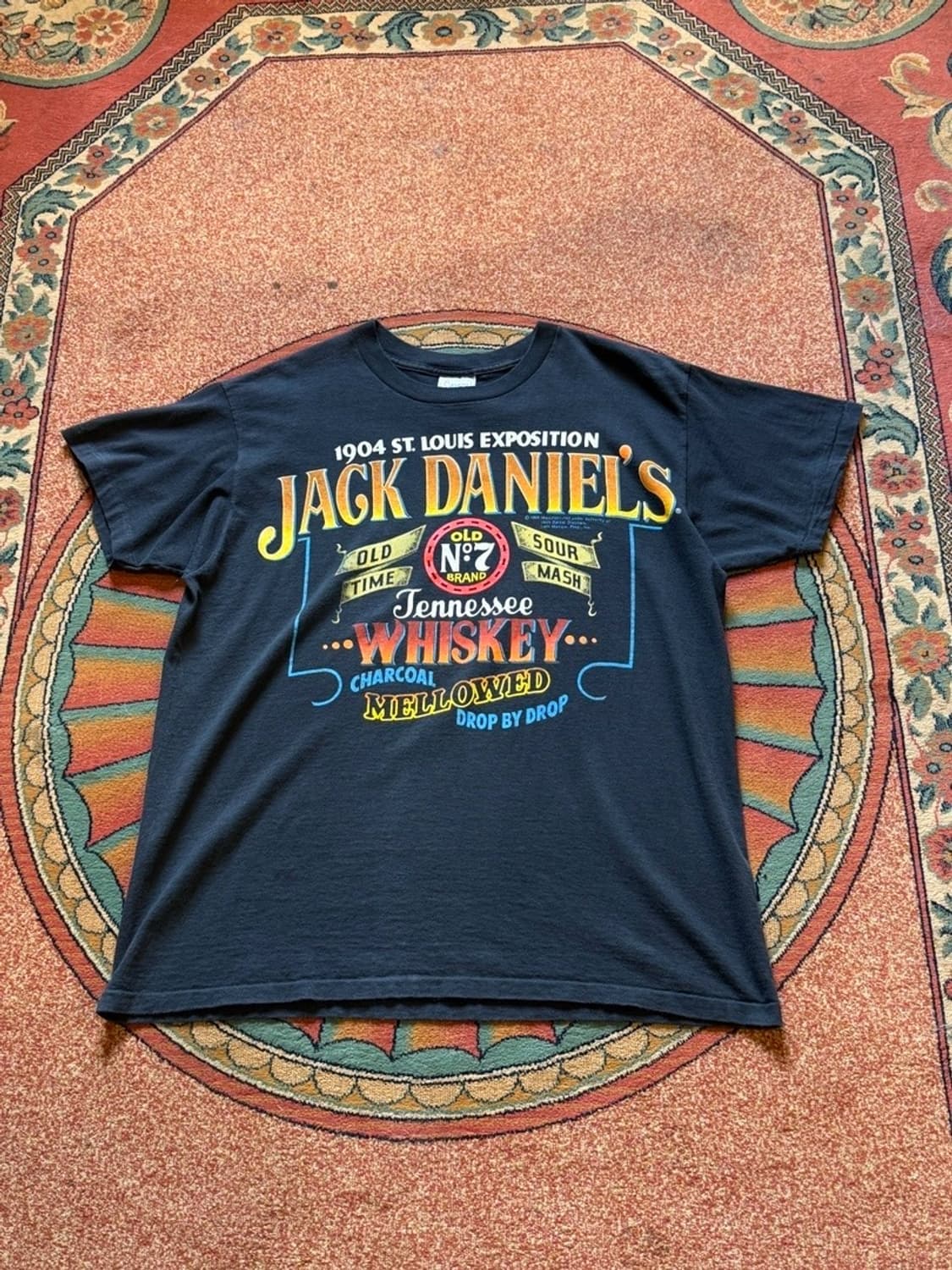 Delta x Jack Daniels 튜블러 싱글스티치 빈티지 프린팅 티 상품이미지2
