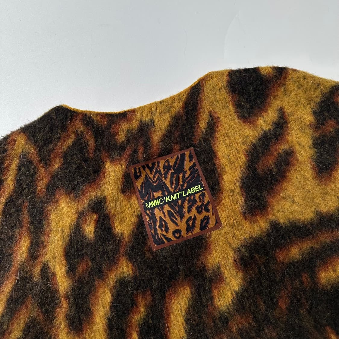 MMIC 울 알파카 레오파드 니트 가디건 상품이미지7