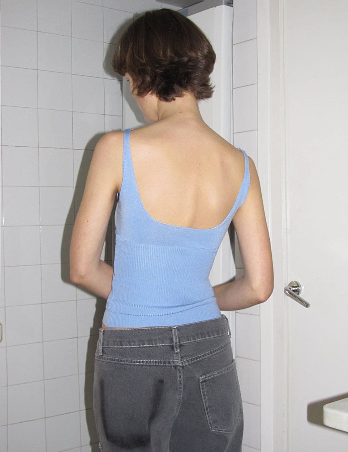 che knitted ribbed top 상품이미지5