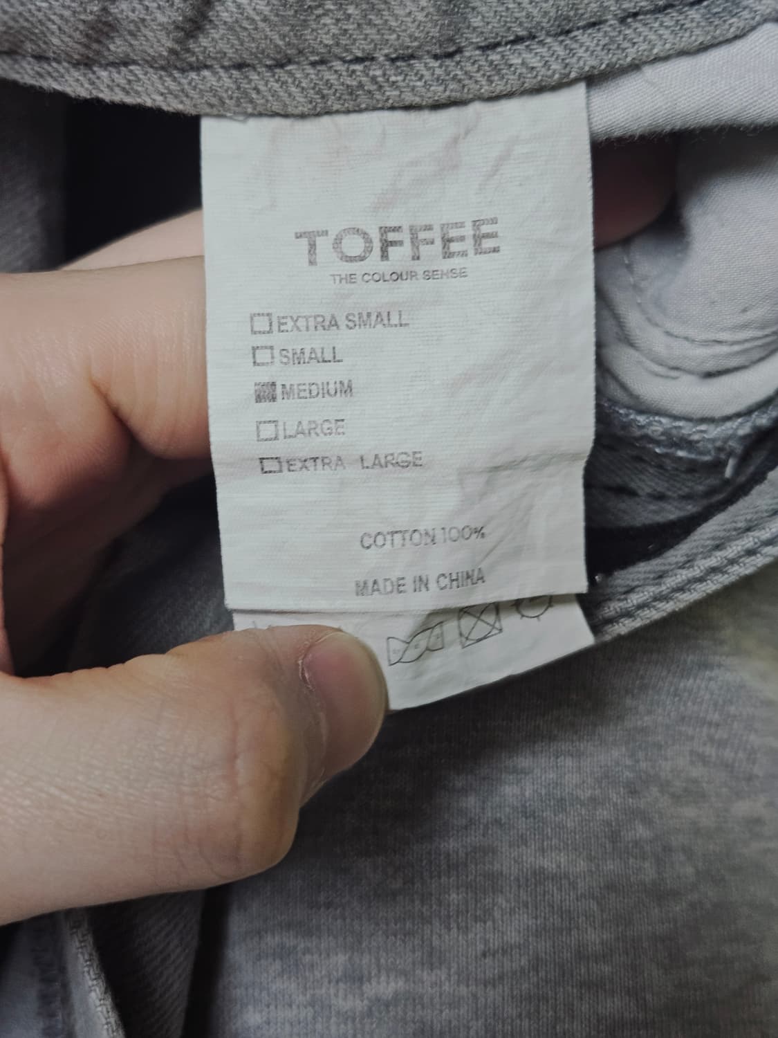 와이드 데님 팬츠 (LIGHT GREY)
 상품이미지3