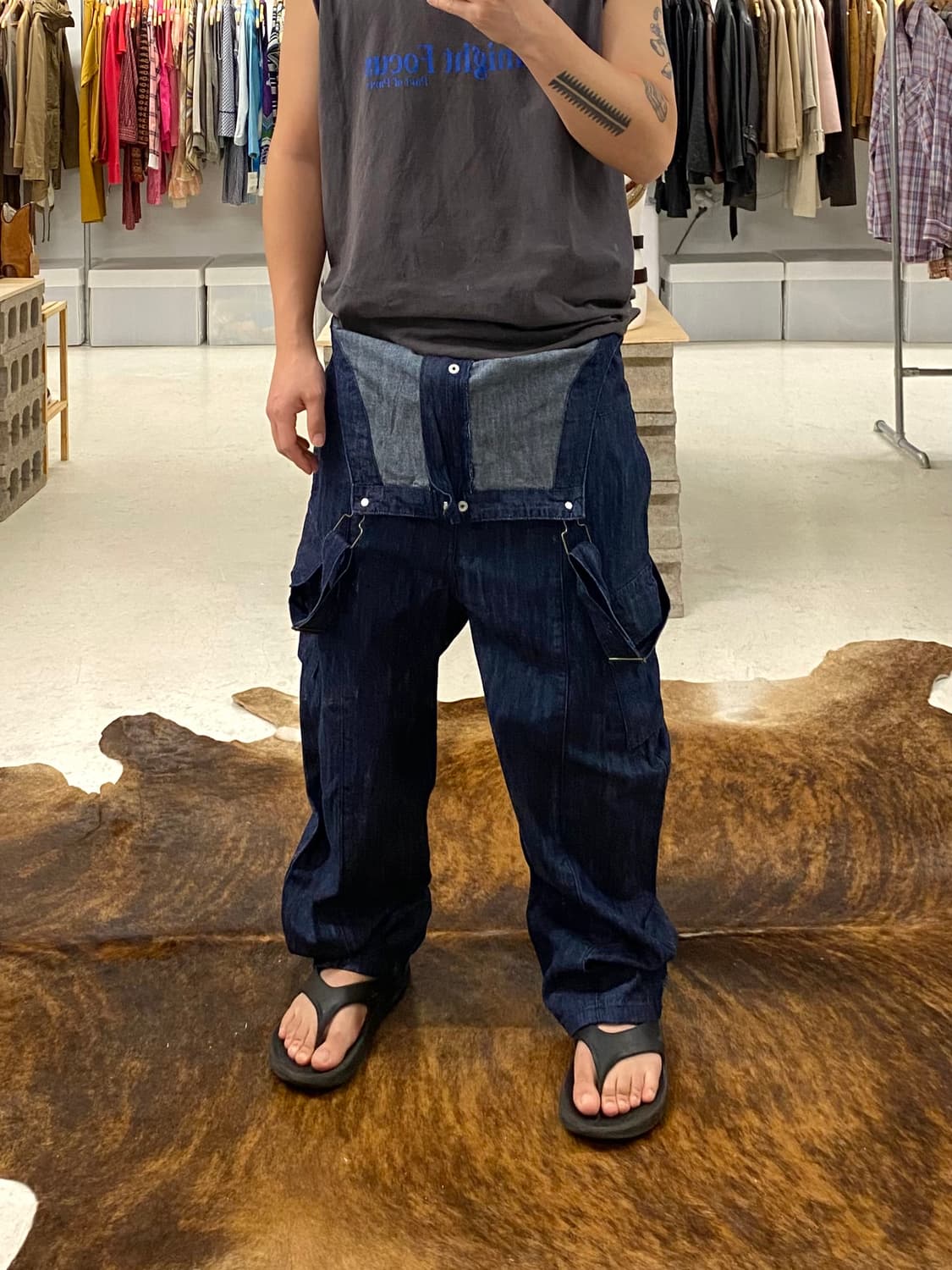 VTG denim deck overall 빈티지 데님 데크 오버롤 상품이미지1