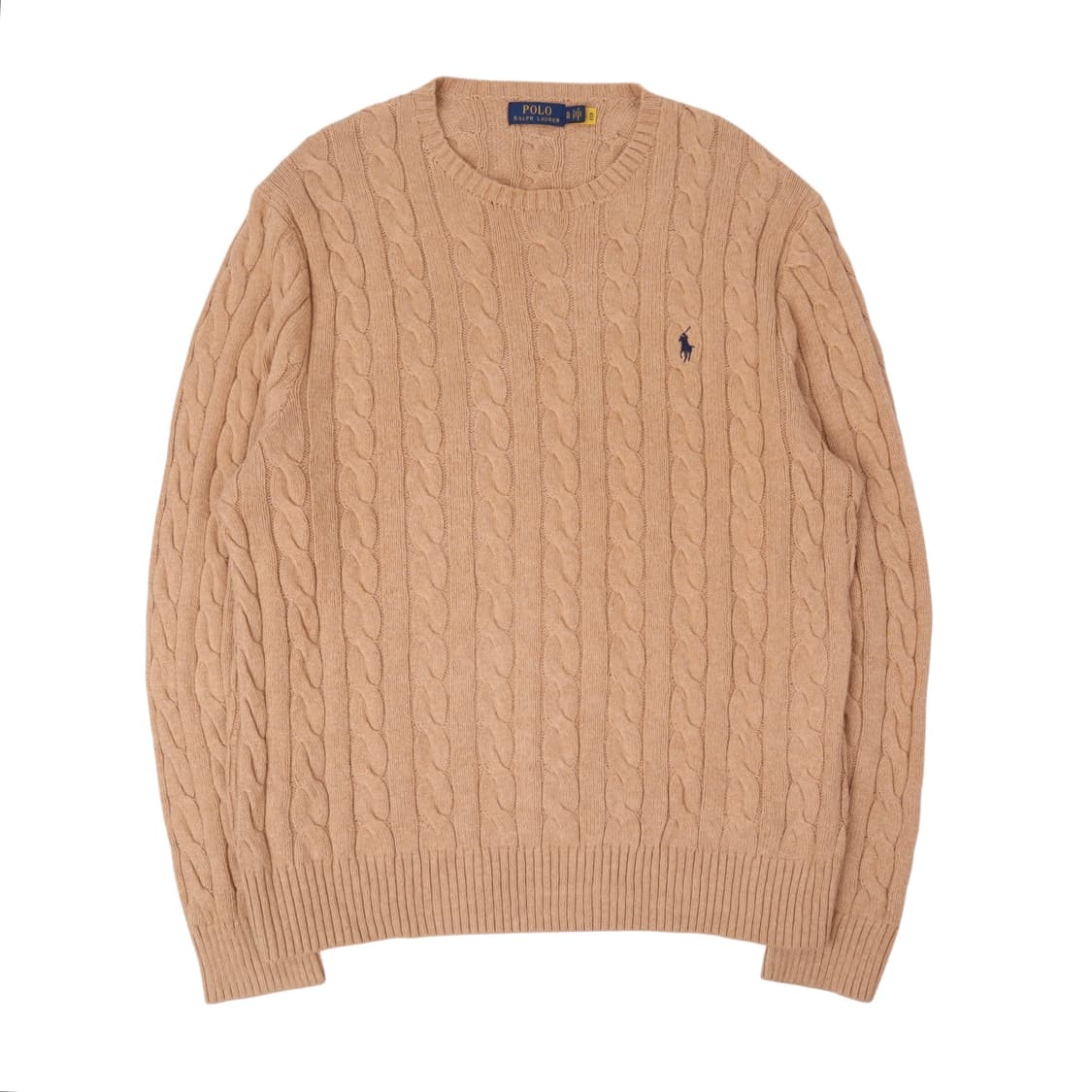 폴로 랄프로렌 QR 베이지 케이블 니트 상품이미지1