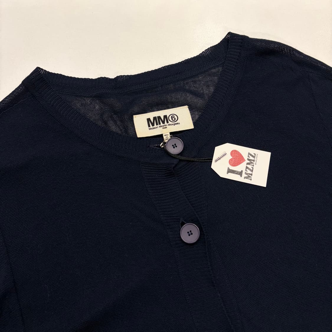 [S] 14s MM6 메종 마르지엘라 네이비 가디건 B860 상품이미지3
