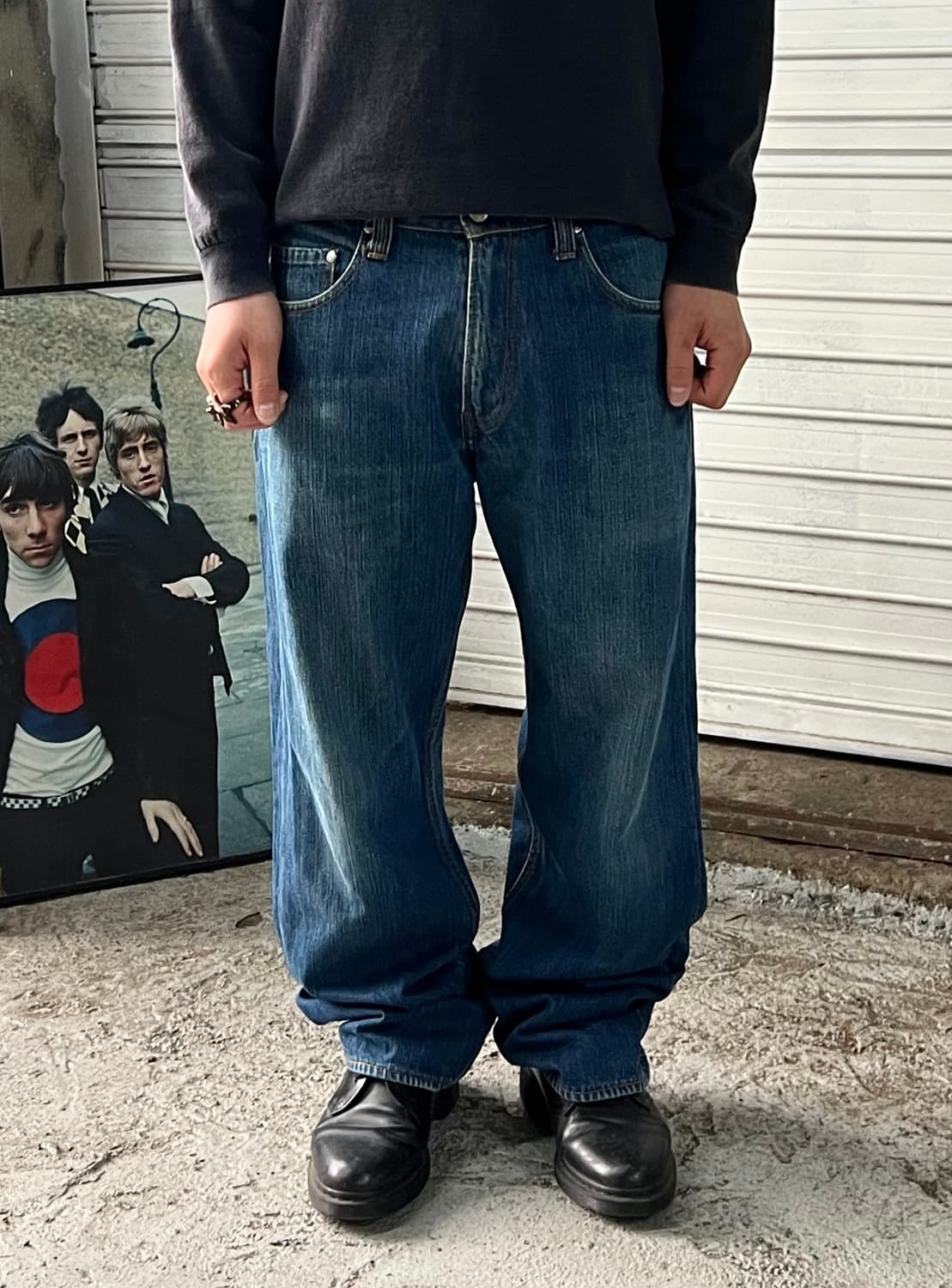 SANTASTIC! logo denim pants  상품이미지5