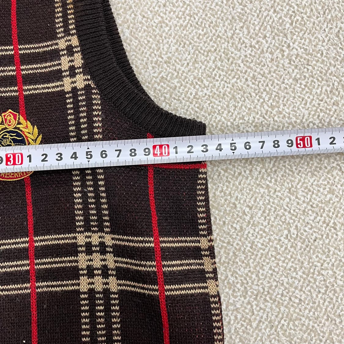 [M] 버버리 빈티지 노바체크 니트 베스트 0102M1 상품이미지6