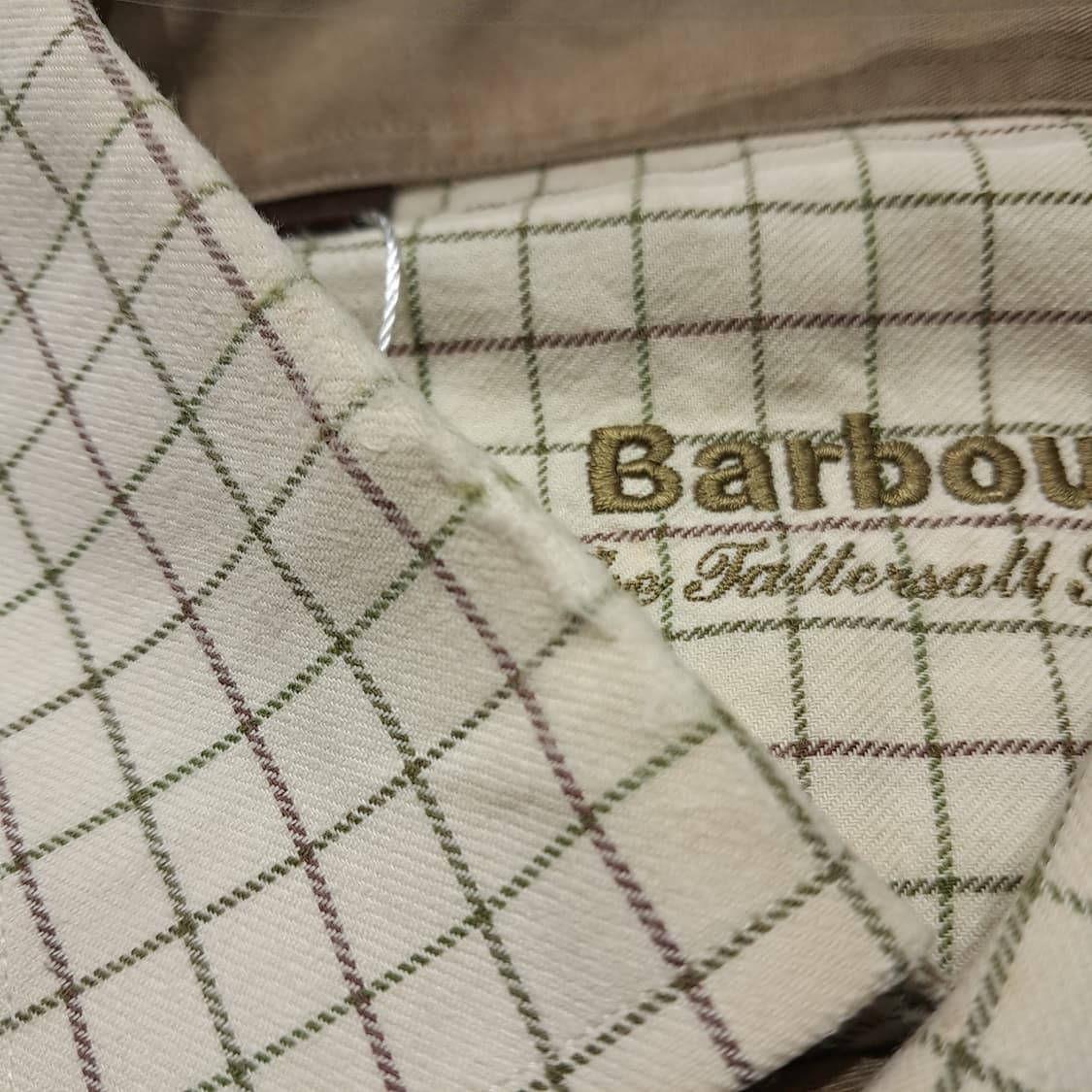 CK012 L 바버 00s 클래식 스몰체크 셔츠 남방 상품이미지8