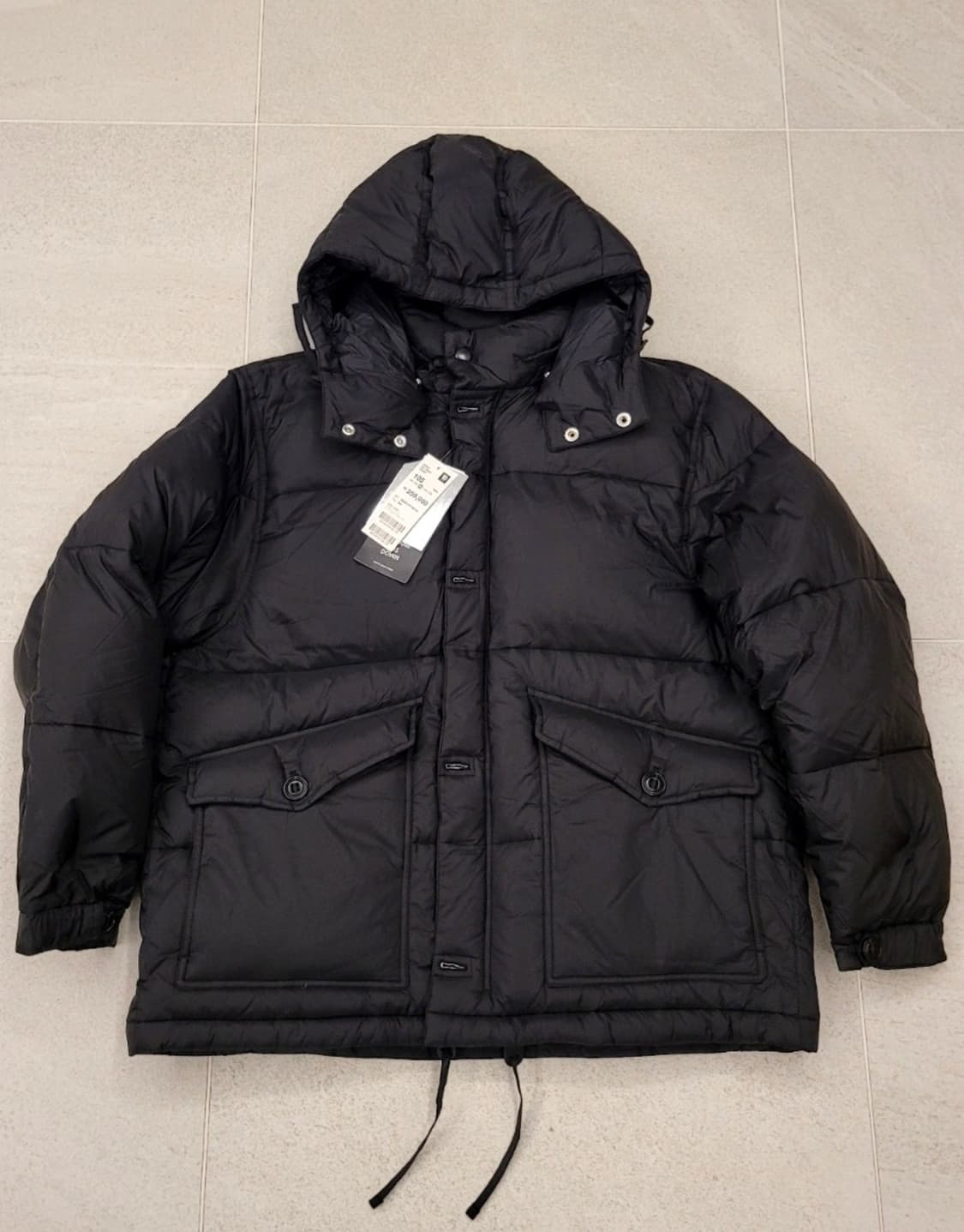 [105] 탑텐 덕다운 패딩 블랙 새상품 상품이미지1