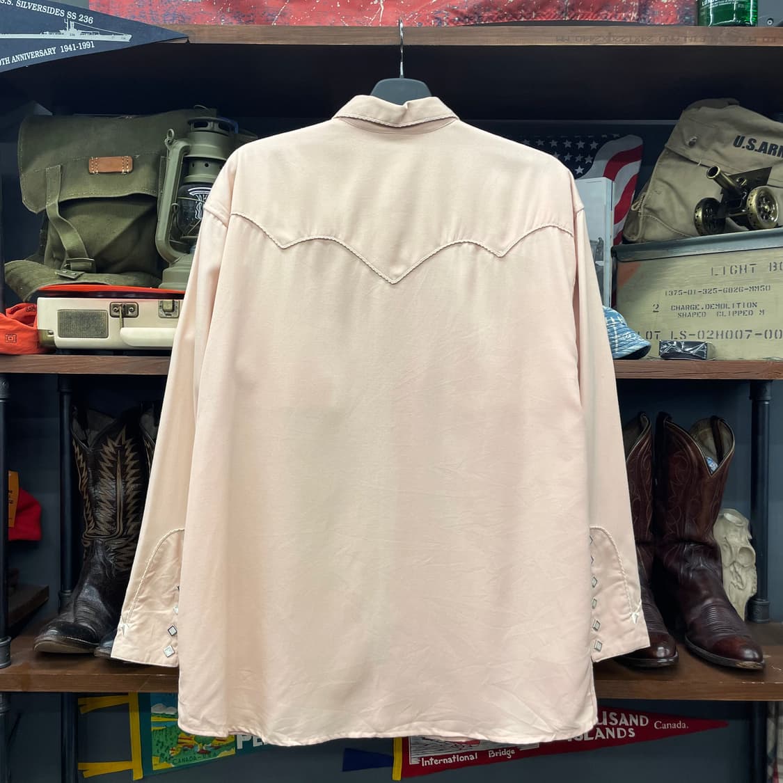 80s Panhandle 애로우 요크 포켓 펄 스냅 카우보이 웨스턴 셔츠 상품이미지2
