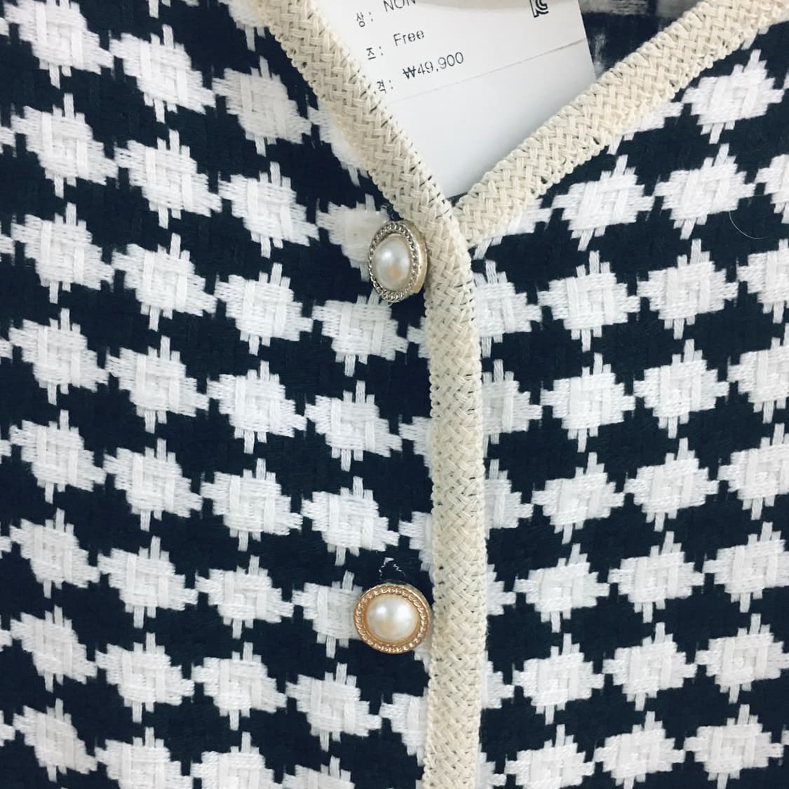 [새제품] 엔바이플러스 체크자켓 상품이미지4