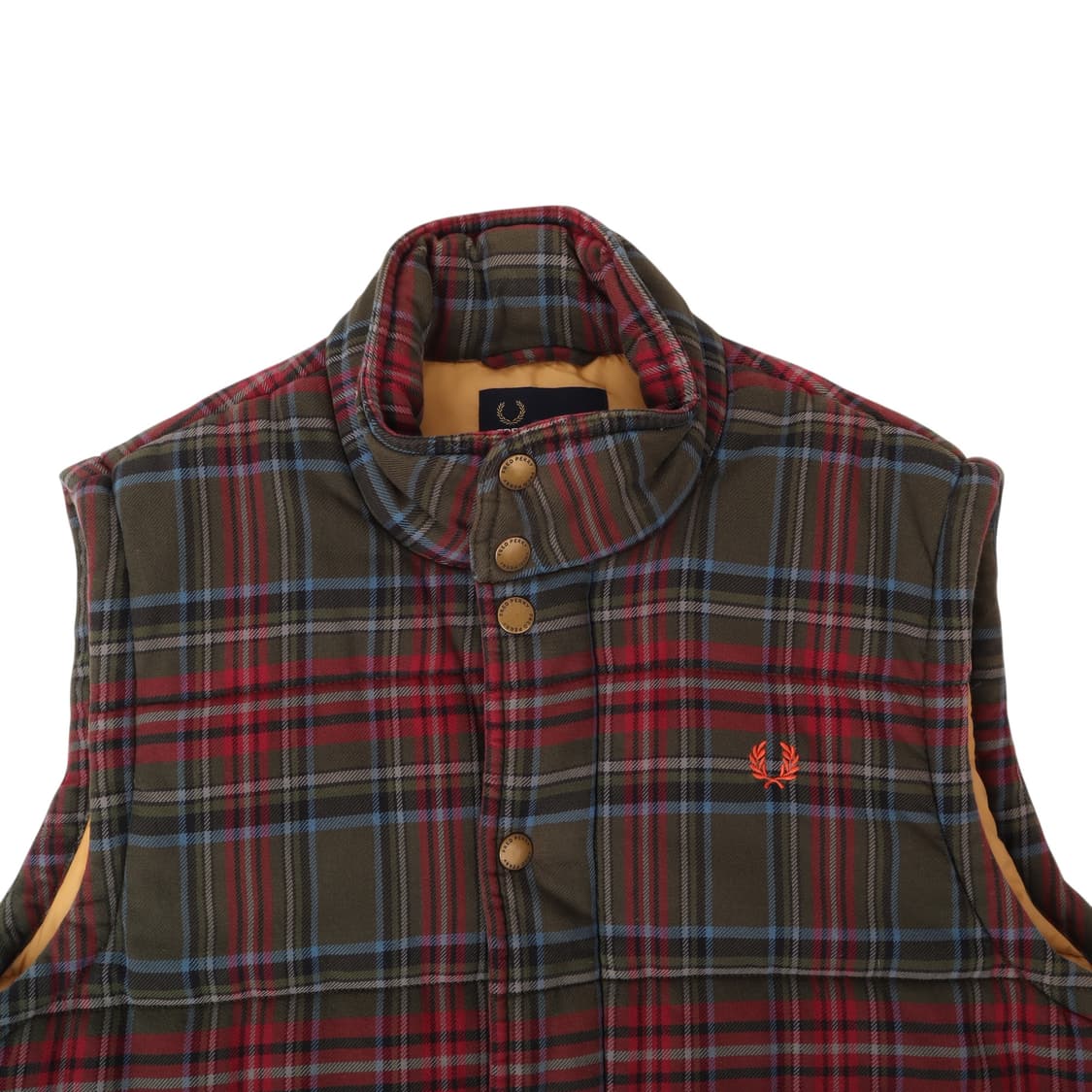 프레드페리 플레이드 체크 베스트 상품이미지2