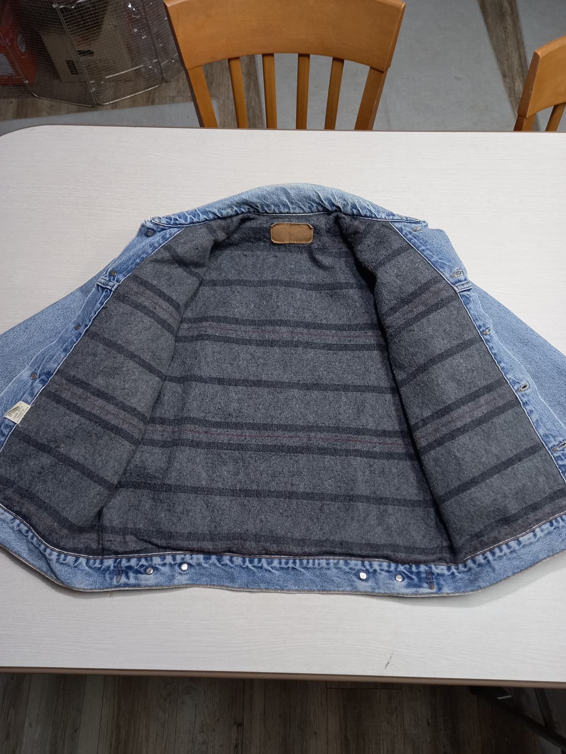 M95 90's 리바이스70505 USA 플란넬 데님자켓 M-996 상품이미지5