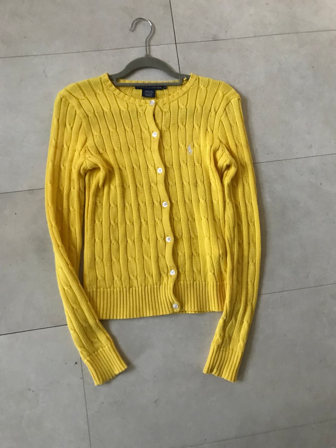 폴로 옐로우 케이블 가디건 상품이미지9
