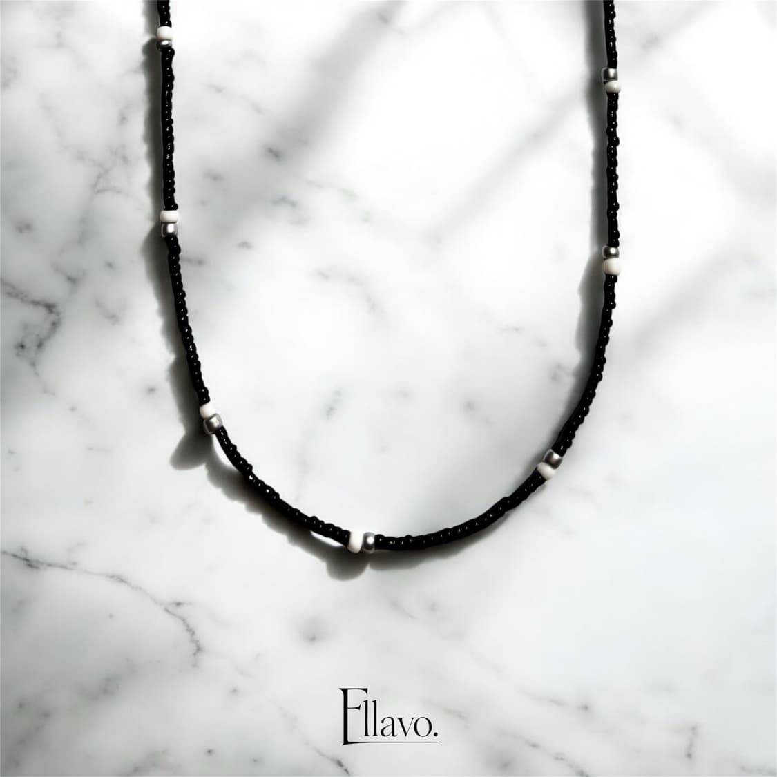 Ellavo simple black bead set 상품이미지1