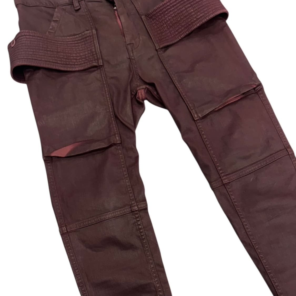 릭 오웬스 다크쉐도우 21SS 왁스 이지 크리치 컷 카고 팬츠 상품이미지3