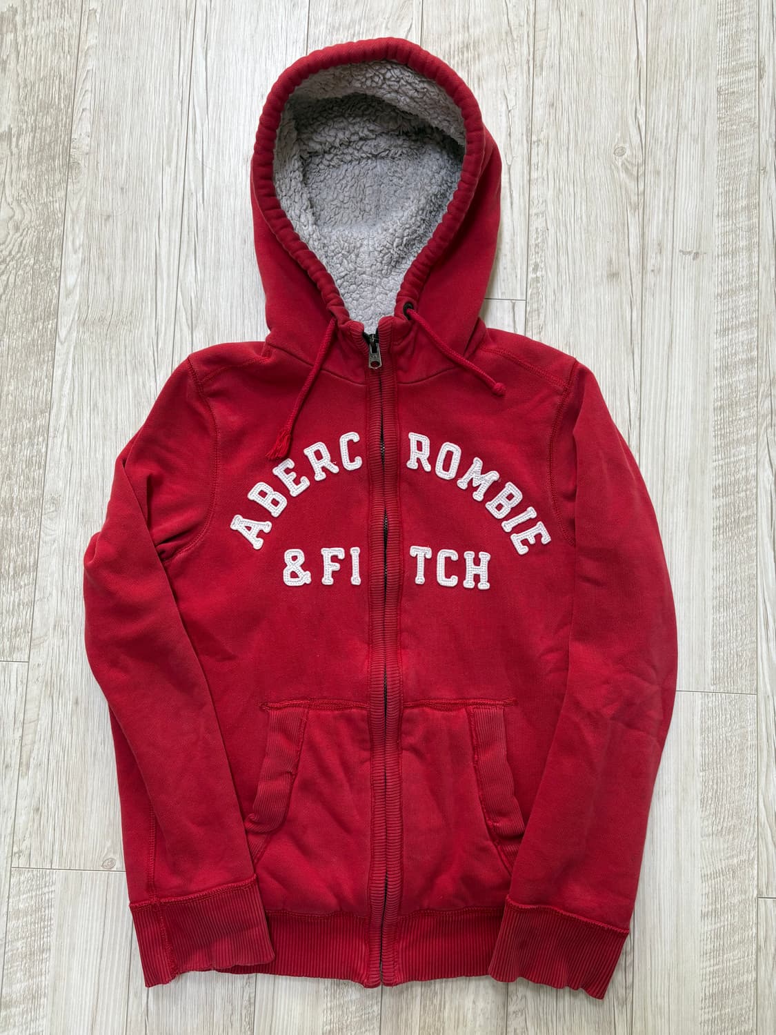 아베크롬비 후드집업 레드 m 상품이미지1
