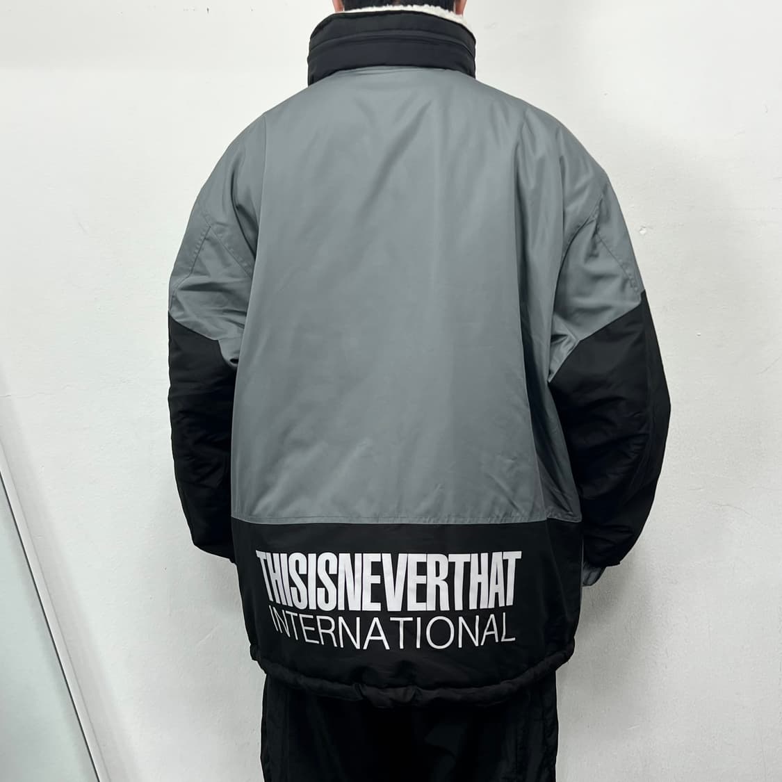 디스이즈네버댓 오버사이즈 배색 아노락 후드 자켓 상품이미지2