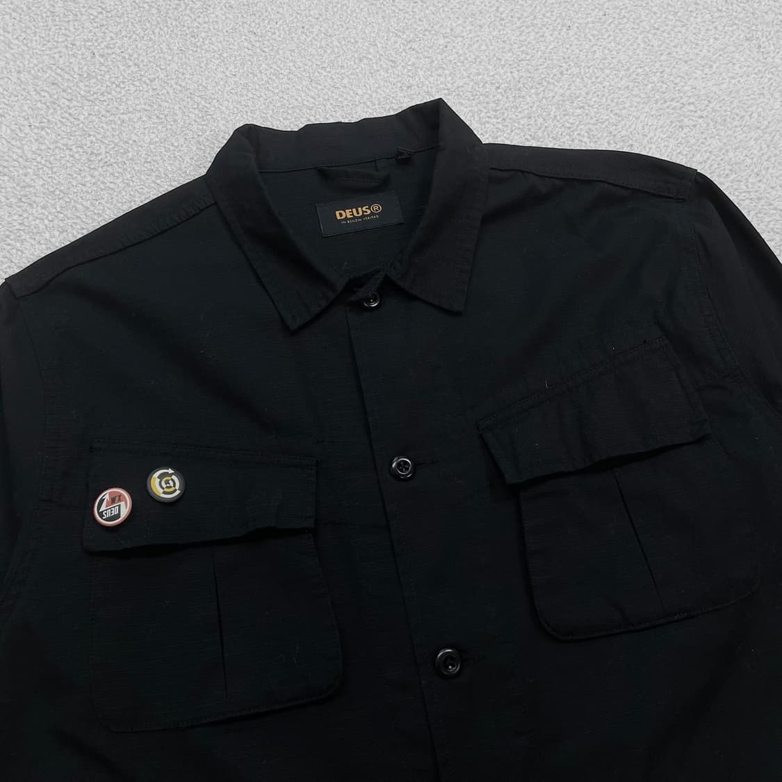 데우스엑스마키나 래리 정글 셔츠 자켓 블랙 상품이미지2